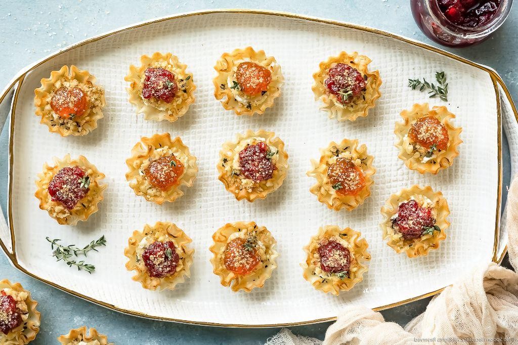Mini Phyllo Shells with Goat Cheese and Honey