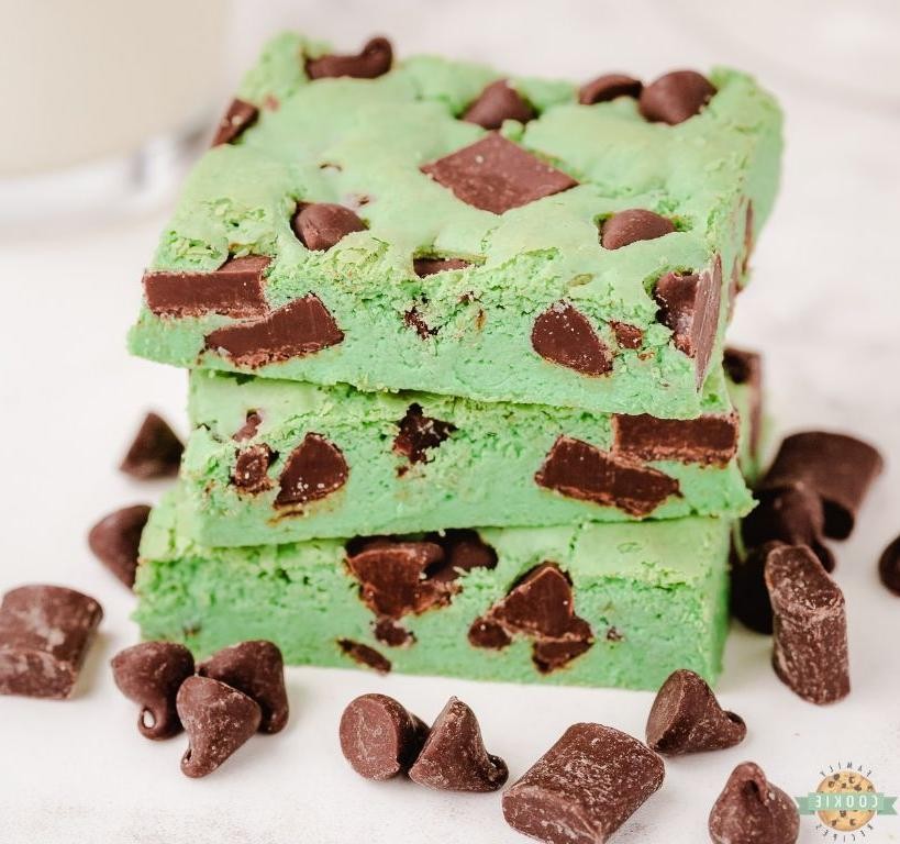 Mint Chocolate Chip Bars