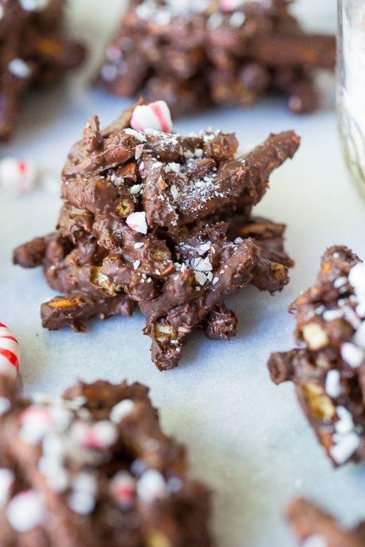 Mint Chocolate Haystacks