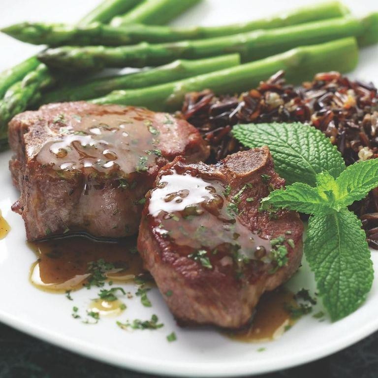 Mint Jelly Glazed Lamb Chops