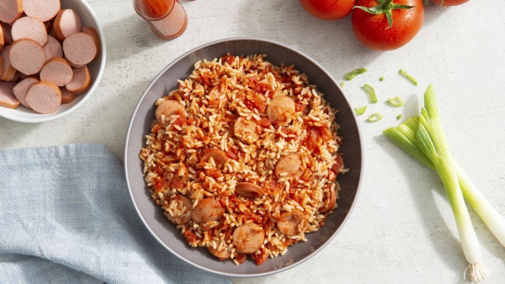Minute Rice and Sausage Jambalaya