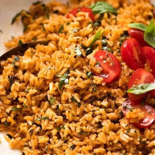 Minute Rice with Tomato Basil Sauce