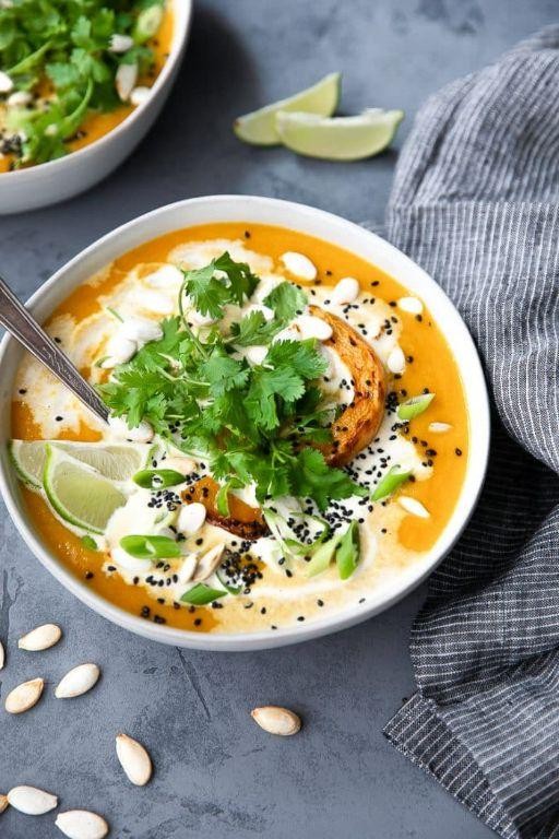 Miso Soup with Squash and Coconut Milk