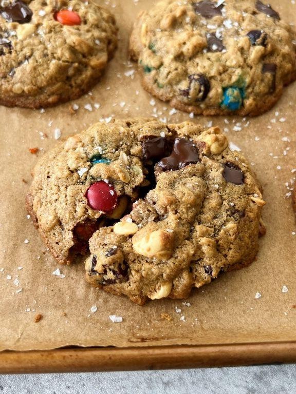 Monster Cookies with Dried Fruit and Nuts
