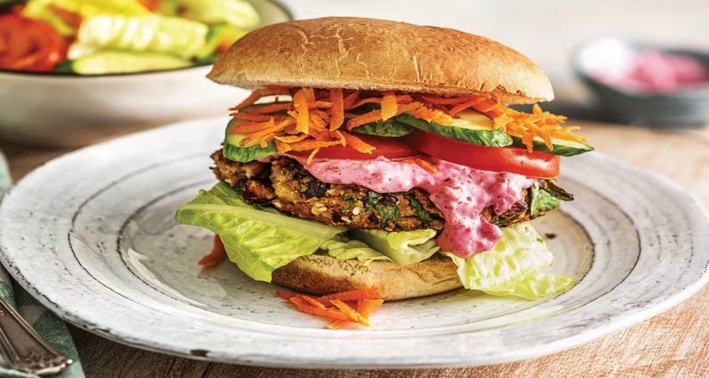 Moroccan Spiced Veggie Burger