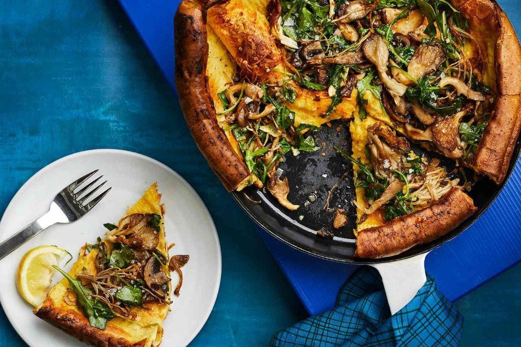 Mushroom and Swiss German Pancake