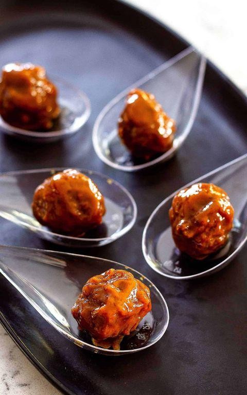 Mustard Honey Frozen Meatball Appetizers