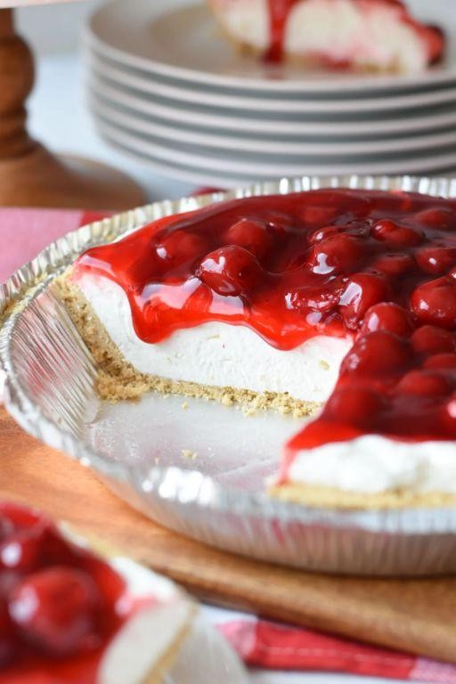 No-Bake Cherry Cheesecake