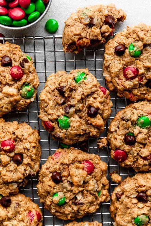 Oatmeal Monster Cookies with Chocolate Chips
