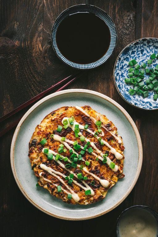 Okonomiyaki (Japanese Savory Pancake)