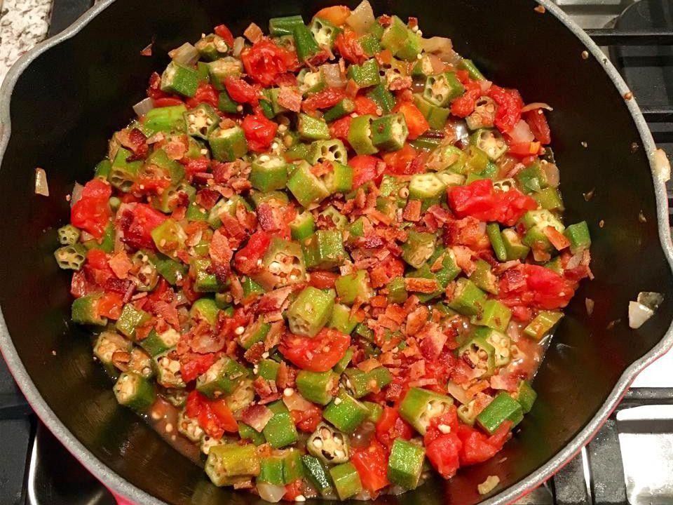Okra and Tomato Salad