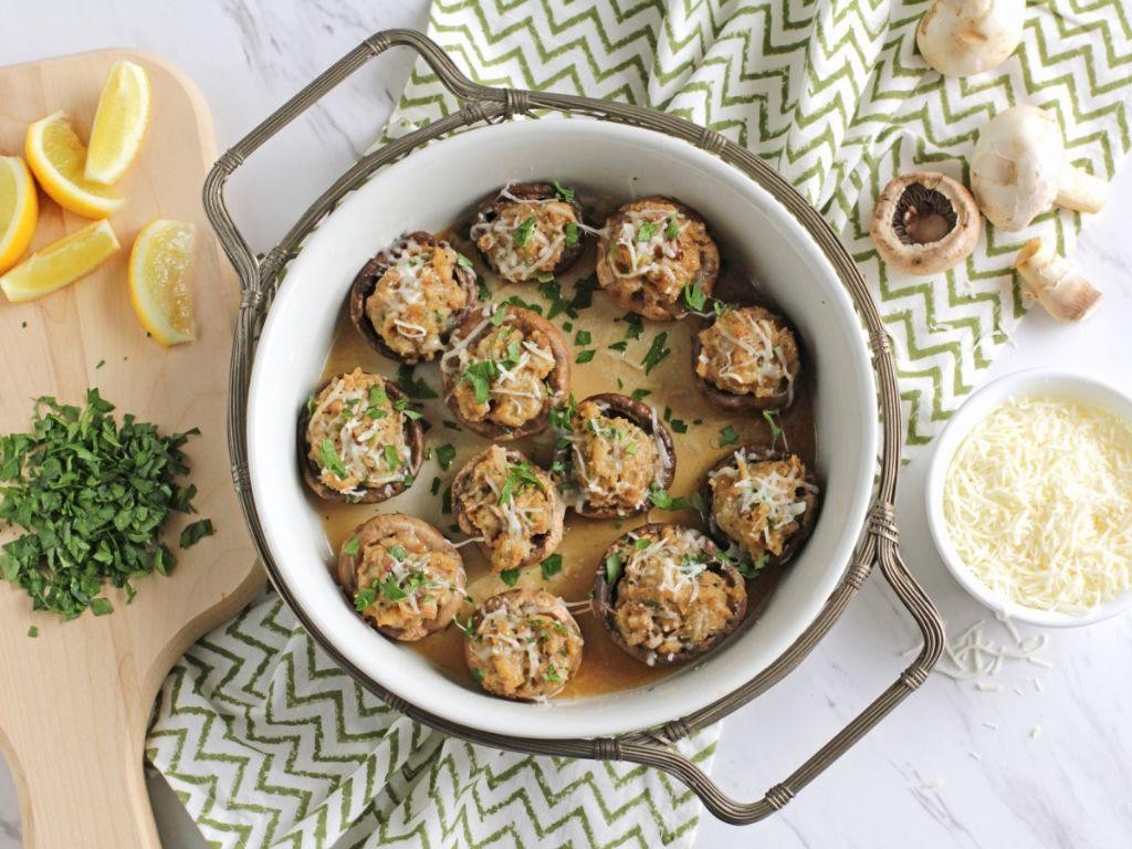 Olive Garden Stuffed Mushrooms Copycat