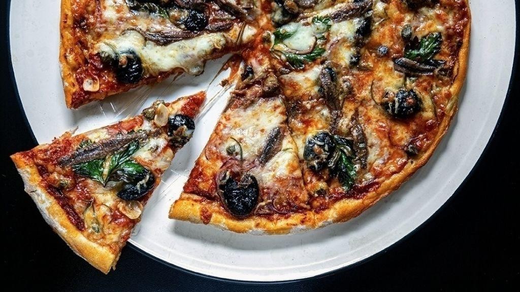 Olive and Anchovy Pizza