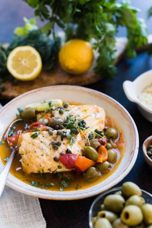Olive and Caper Fish Stew