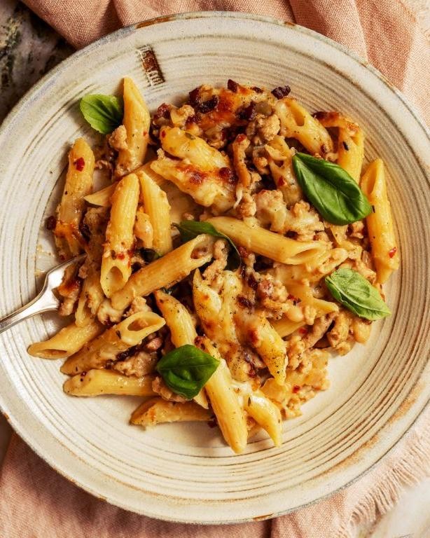 One-Pot Chicken and Bean Pasta
