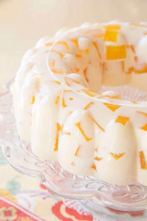 Orange Dreamsicle Jello Mold