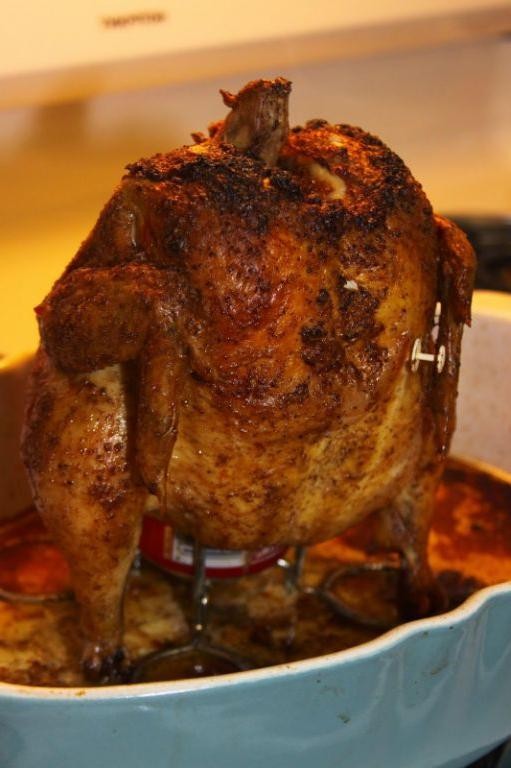 Orange Ginger Beer Can Chicken