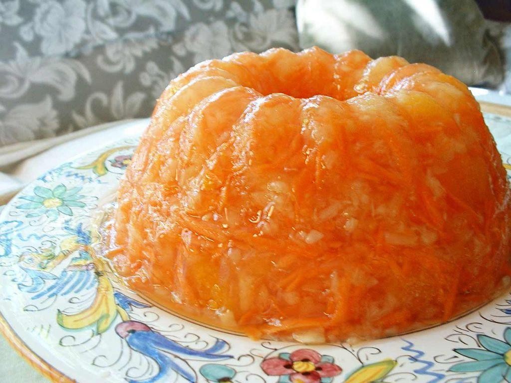 Orange Jello with Carrots