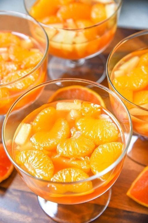 Orange Jello with Celery