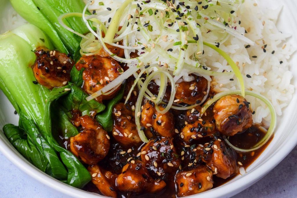Orange Sesame Mixed Seafood Stir Fry