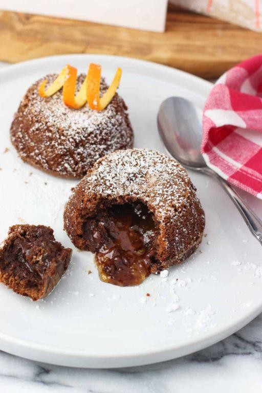 Orange Zest Chocolate Lava Cake
