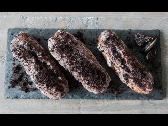Oreo Cookie Eclairs