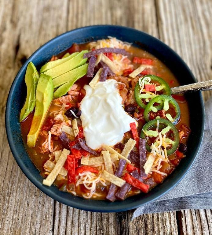 Outbacks Chicken Tortilla Soup with Jalapenos