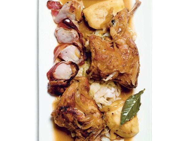 Oven Baked Rabbit with Apples and Cider
