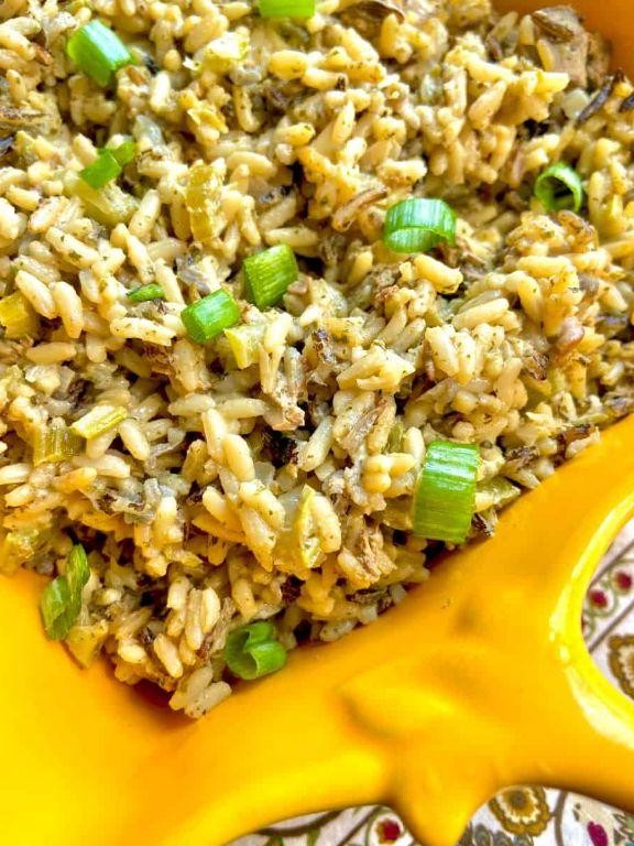 Oyster Dressing with Wild Rice and Chestnuts