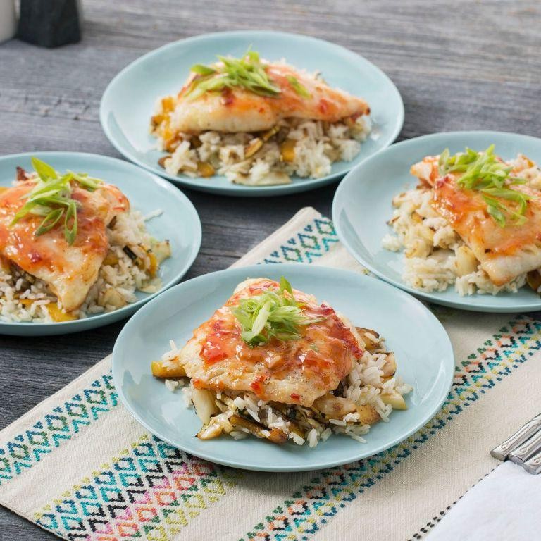 Pacific Cod with Sweet Chili Glaze