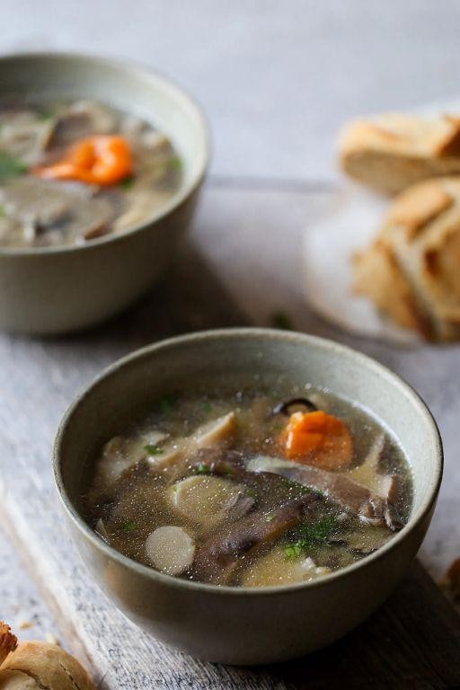 Pake and Mushroom Soup