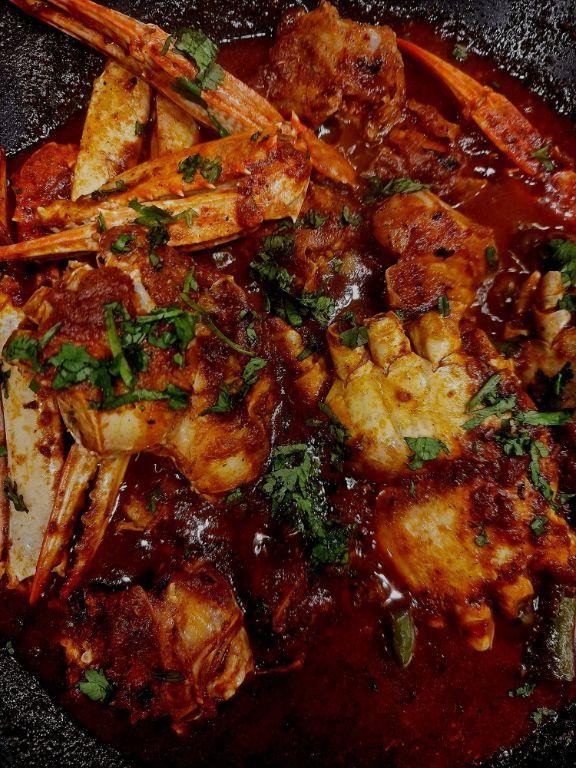 Pakistani Chilli Crab Karahi