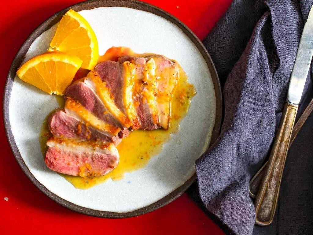 Pan-Seared Duck Breast with Orange Sauce