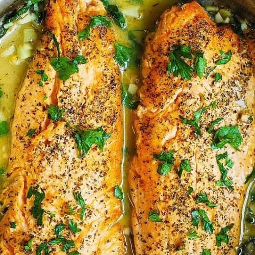 Pan-Seared Sea Trout with Garlic and Herbs
