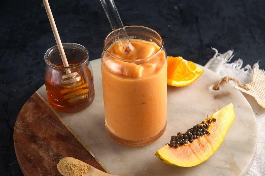 Papaya Honey Smoothie