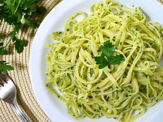 Parsley Pesto Pasta