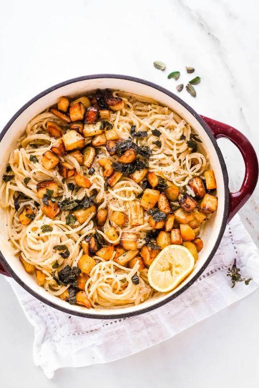 Parsnip Noodles with Sage Butter