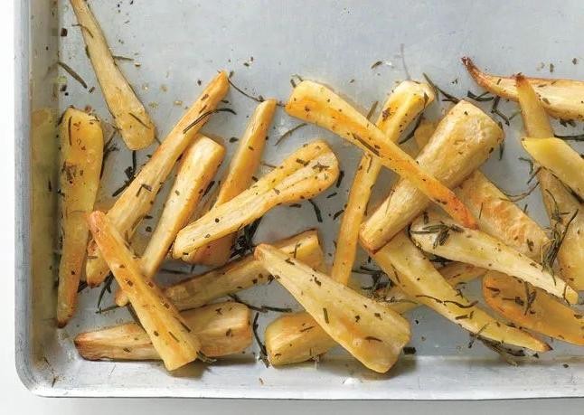 Parsnip Spiral Fries with Rosemary