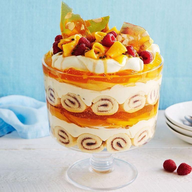 Passionfruit and Mango Trifle