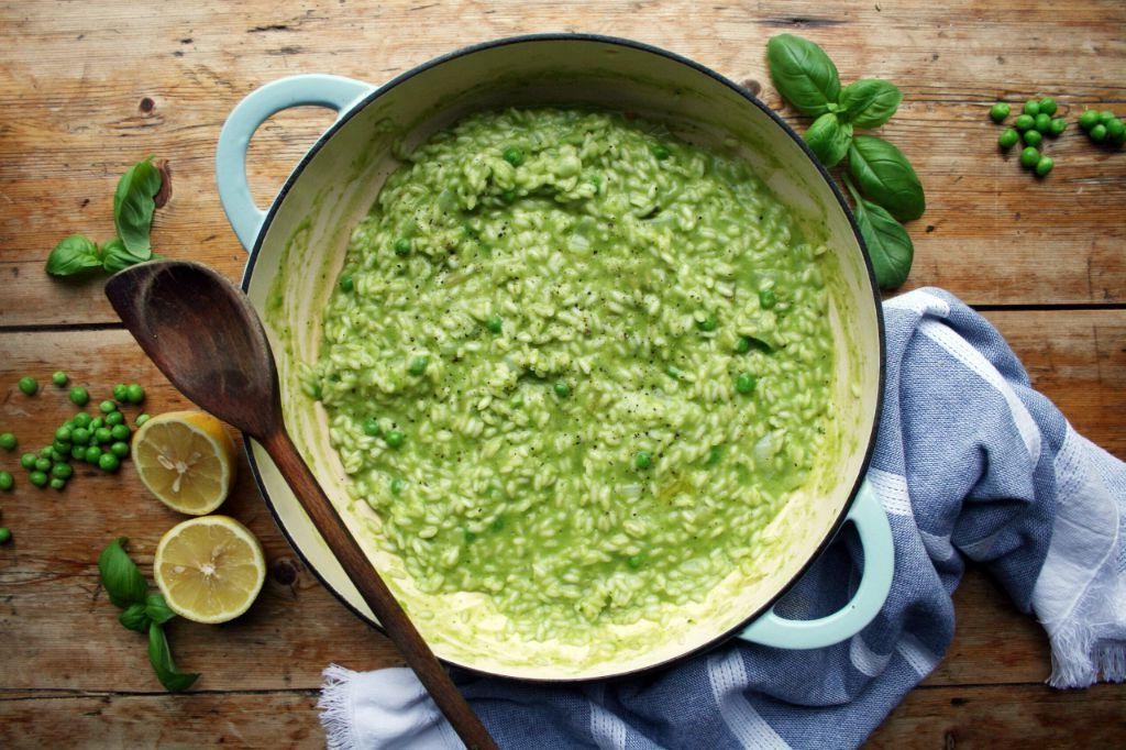 Pea and Basil Risotto