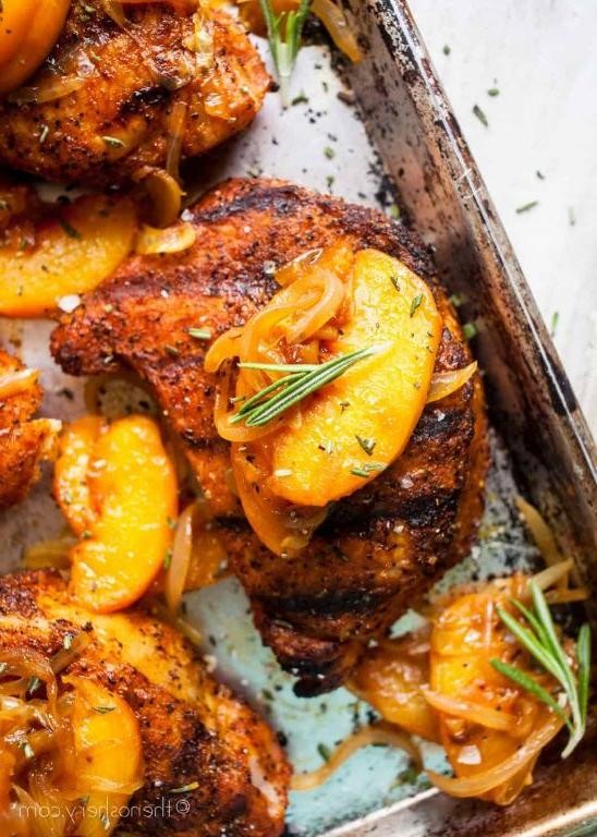 Peach BBQ Thick Cut Pork Chops