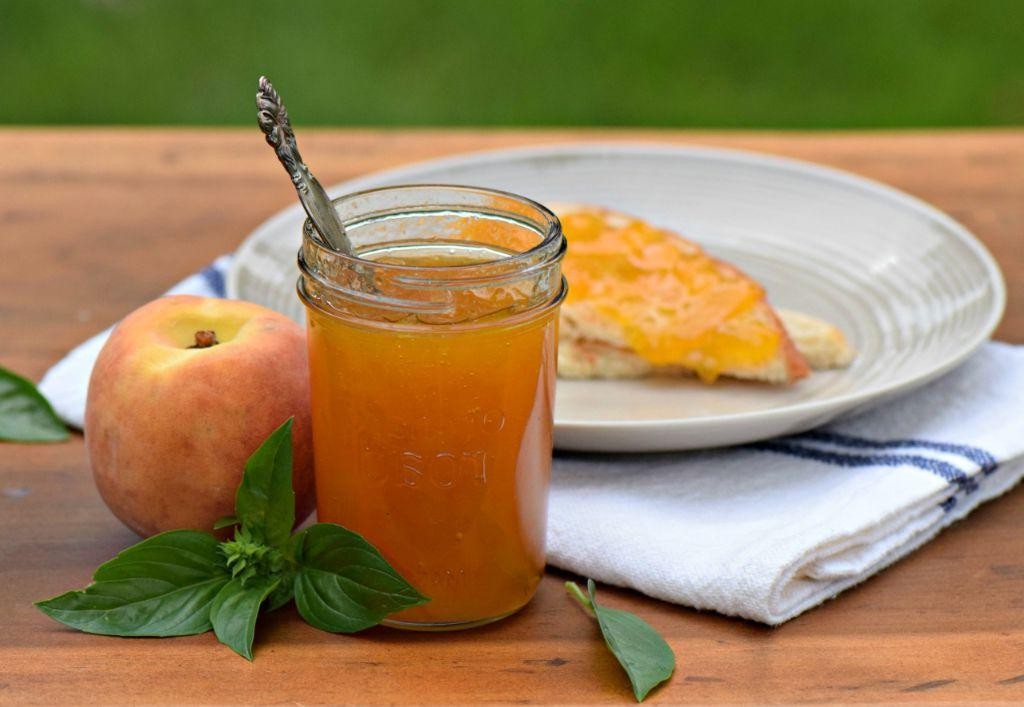 Peach Basil Jam