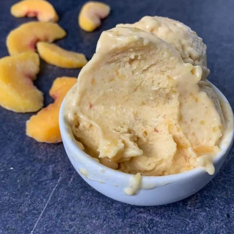 Peach Cobbler Protein Ice Cream