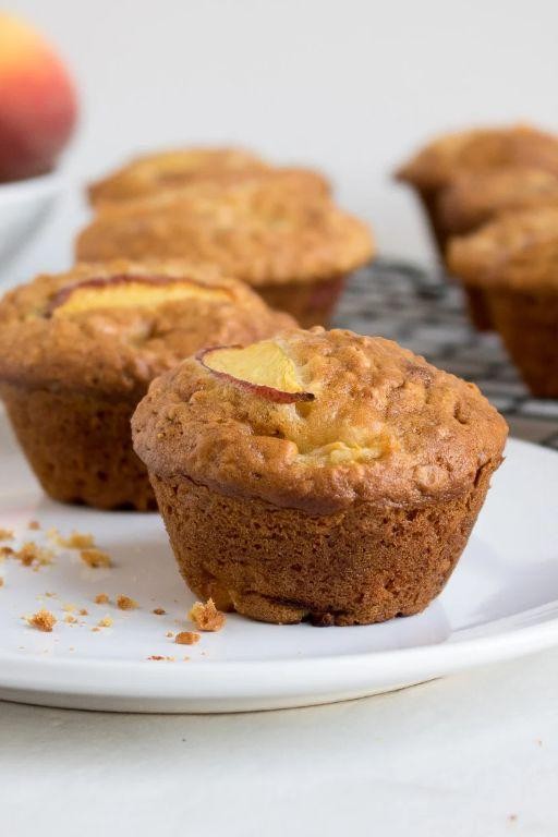Peach Oatmeal Muffins