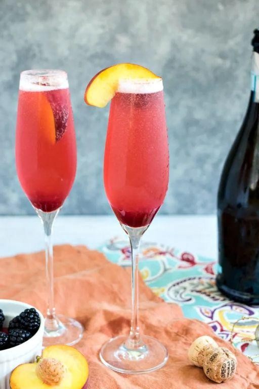 Peach Poinsettia Bellini