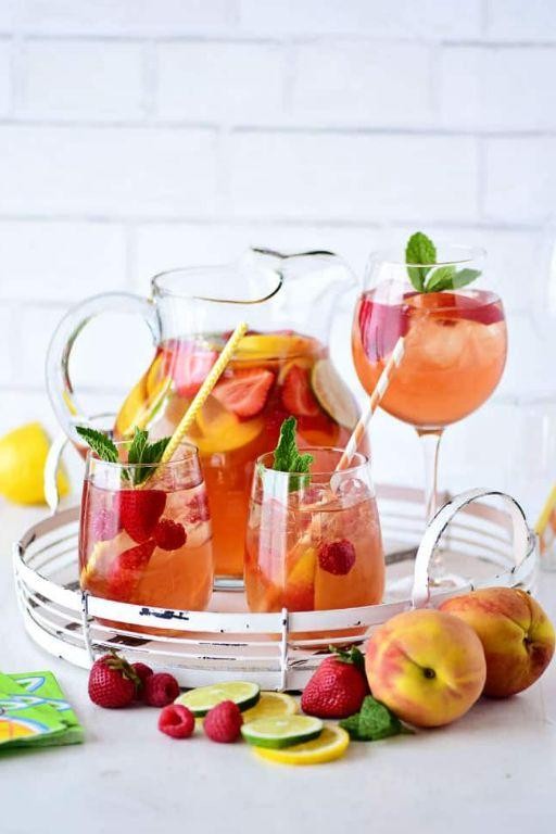 Peach Vodka Sangria