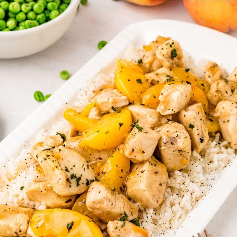 Peach and Chicken Stir Fry