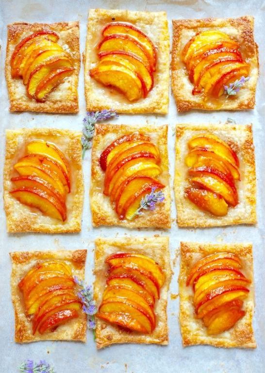 Peach and Honey Phyllo Dough Breakfast Parcels