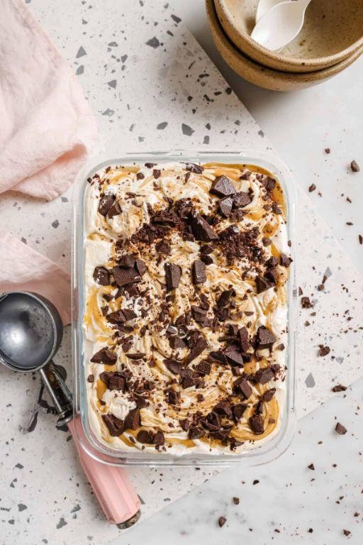 Peanut Butter Chocolate Chip Keto Ice Cream