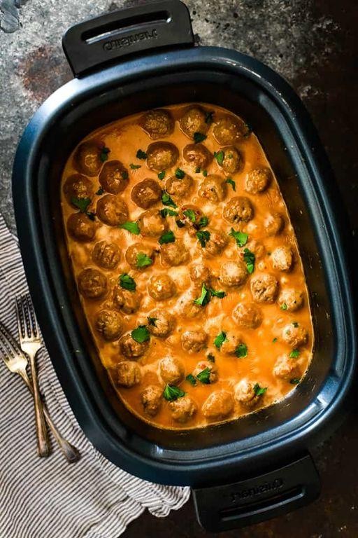 Peanut Butter Crockpot Meatballs